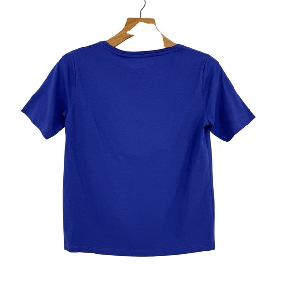 SKFK SkunkFunk HAMALAU BASIC Short Sleeve V-Neck TEE in Royal Blue US 6 - Picture 2 of 10